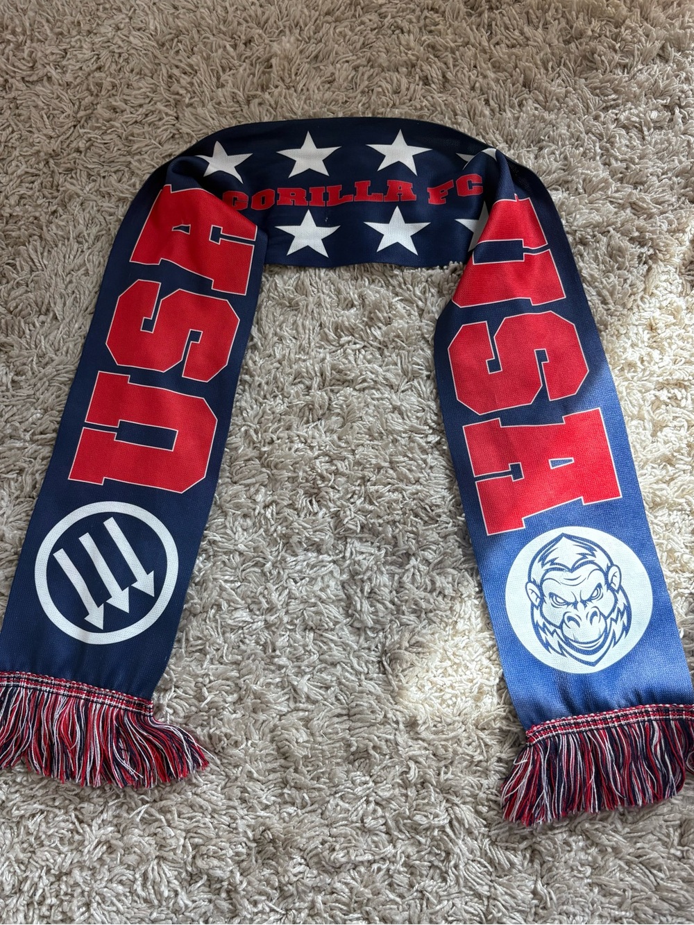 USA x Gorilla FC Soccer Fan 60” supporters scarf by Ruffneck Scarves